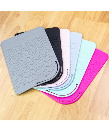 Angelil Travel Pad - Heat-Resistant Mat for Smooth Iron & Hair Styling Tools (23x17cm Black) | Perfect for Curls & Counter Protection | Shop Internationally - Buy Online on SooperMarket.com