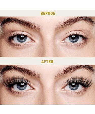 72 Count D Curl Individual Cluster Lashes | Natural Soft Fluffy Eyelash Extensions - UK-FD-B43-D-8-16MIX - Buy Online on SooperMarket.com