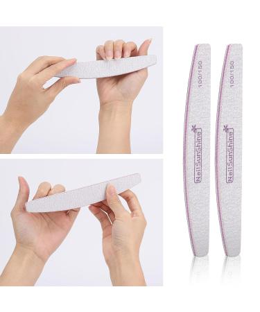 Gel Nail Polish Remover Kit: 600 Pink Lint Free Wipes, 20 Remover Cap Clips, 100/150 Nail Files, Buffer Block - Pink - Buy Online on SooperMarket.com