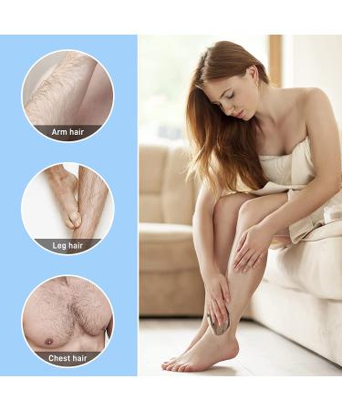 Crystal Hair Eraser - Painless Exfoliation Hair Remover for Men & Women | Fast & Easy Hair Removal Tool for Arms, Legs, Back, Chest | Soft, Smooth, Silky Skin | Rose Gold - Buy Online on SooperMarket.com