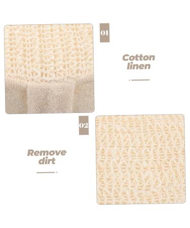Shop NOLITOY Cotton Linen Bath Towel & Exfoliator - Premium Bath Scrubber & Sponge for Exfoliation | International Shipping Available - Buy Online on SooperMarket.com