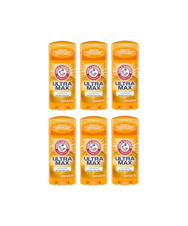 ARM & HAMMER ULTRAMAX Anti-Perspirant Deodorant Invisible Solid Unscented 2.60 oz (6-Pack) Unscented 2.6 Ounce (Pack of 6)