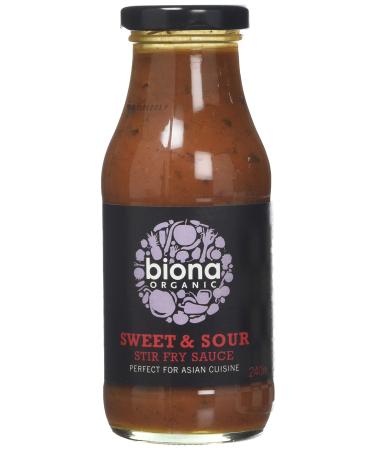 Biona Organic Sweet And Sour Stir Fry Sauce 240ml Sweet & Sour 240 ml (Pack of 1)