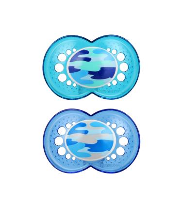 MAM Original Baby Pacifier  Nipple Shape Helps Promote Healthy Oral Development  Sterilizer Case  16+ Months(Pack of 1) Camo Boy