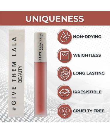 Give Them Lala Matte Lipstick - Send Nudes Cushion Cream Lipstick - Nude Color | Lightweight, Long-Lasting, Cruelty-Free with Satin Soft Finish - Buy Online on SooperMarket.com