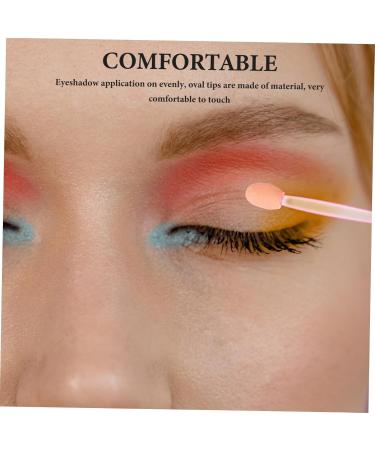 Gogogmee 100pcs Eye Shadow Stick Cosmetic Eyeshadow Brush Mini Makeup Sponge Para Comestic Emulsion Pink 6.20X0.50X0.50CM Pink - Buy Online on SooperMarket.com