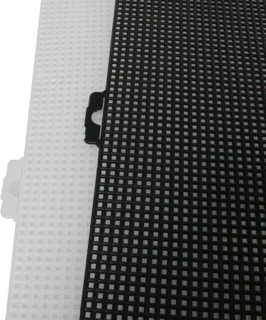 2pcs Cuttable Plastic Mesh Canvas for Embroidery & Crafting | 10.2 x 13.2 inch Black & White | Ideal for Knitting & Crochet Projects - Buy Online on SooperMarket.com