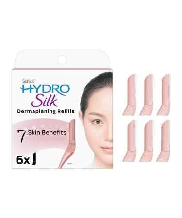 Schick Hydro Silk Dermaplaning Wand Refill Blades  Dermaplaning Refills, 6 Refills, Professional Style 6 Refill Blades