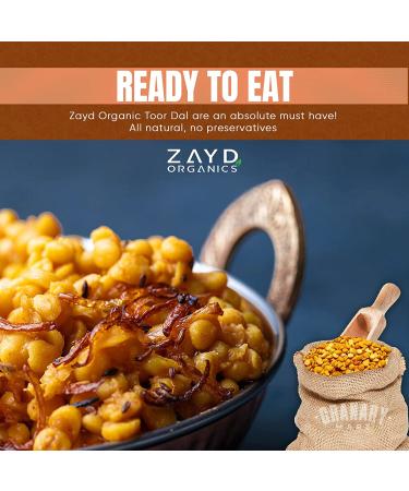 Zayd Organics Toor Dal  Indian Split Yellow Pigeon Peas  USDA Organic  1.75lbs (800g) - Buy Online on SooperMarket.com