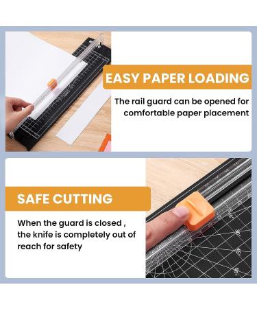 ISDIR A4 Paper Cutter Slicer  12 Inch Paper Trimmer Scrapbooking Tool Supplies with Security Safeguard and Side Ruler  Portable Paper Slicer for Craft Paper  Label  Photo  Cardstock (Black) - Buy Online on SooperMarket.com