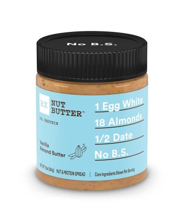 RX Nut Butter Almond Butter, Vanilla Almond, Delicious Flavor, 10oz (2 Count)