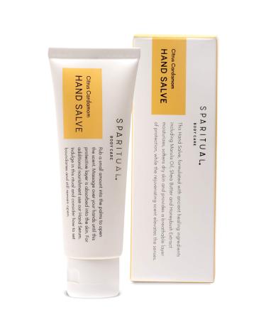 SpaRitual Citrus Cardamom Vegan Hand Salve For Dry Hands | 1.5 Fl Oz | Natural Hydrating Serum With Marula Oil Shea Butter Honeybush | Gluten Free