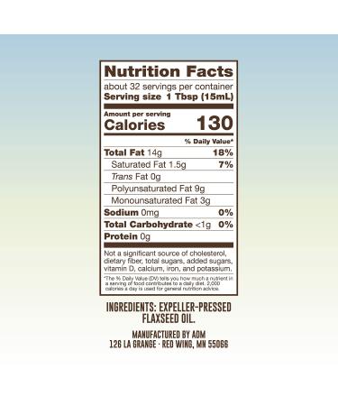 KNWBLE GRWN Pure Flaxseed Oil - Fresh & Expeller Pressed - 16 fl oz | Plant-Based, Gluten-Free Cooking Oil - Buy Online on SooperMarket.com