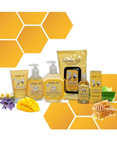 BELLA B Baby Starter Set - Baby Shower Gifts - Gift Baskets Baby Grooming Kit - Baby Gift Basket - Baby Bath Kit - Baby Bath Soap - Baby Wash And Shampoo - Baby Soap Gift Sets