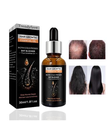 Trendyfave Hair Growth Oil Natural Herbal Hair Oils Ginger Hair Growth Serum and Enhancer Nourishing Scalp Hair Care Repair Dry & Restless Hair Serum Hair Thickening Oil for Thinning Balding Hair