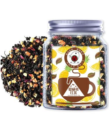 Plant Gift Hawaiian Black Tea Oganic Fruit Herbal Tea All Natural Flavors Loose Leaf Ceylon Roselle Papaya Pineapple Mango Grape Lemon Non GMO Vegan Tea Bags Into Iced Tea & Hot Tea 70G/2.5oz - Buy Online on SooperMarket.com