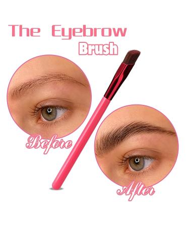 Juome 2Pcs Multi Function Eyebrow Brush Set - Professional Portable Angled Eye Brow Brush for Three-dimensional Makeup - Square Eyebrow & Hairline Concealer Brushes - Buy Online on SooperMarket.com