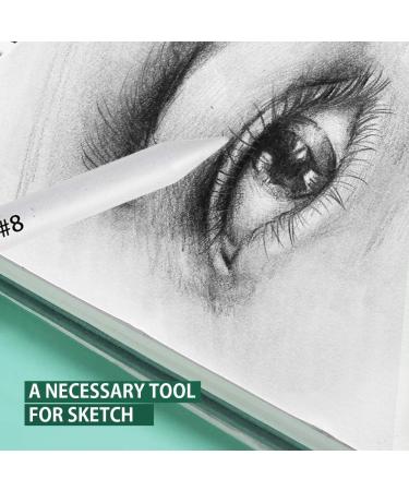 LEOBRO 11-Piece Artist Blending Stump and Tortillion Set with Sandpaper Pencil Sharpener - Ideal for Student Sketch Drawing - Buy Online on SooperMarket.com