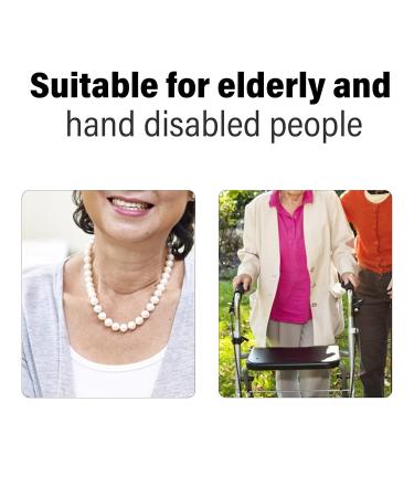 Ergonomic Hair Comb for Seniors | Long Handle ABS Comb with Curved Grip | Ideal for Older Adults - Buy Online on SooperMarket.com