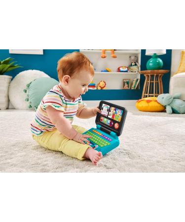 Fisher-Price Learning Fun HomeOffice Laptop | Electronic Educational Toy for 6+ Months | Smart-Stage Learning ABCs 55+ Songs First German Words - Buy Online on SooperMarket.com