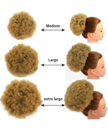 Short Afro Puff Drawstring Ponytail Extension - Kinky Curly Clip-In Hairpiece for Women (Large T1B/27#) - Buy Online on SooperMarket.com