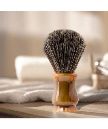 Magidal Handmade Ergonomic Razor Brush - Soft Shaving Cream Brush for Beard Grooming - High-Quality Brown Shaving Brush for Men - Buy Online on SooperMarket.com