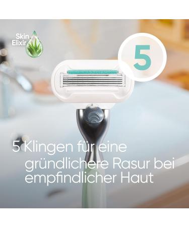 Gillette Venus V Edition Deluxe Smooth Sensitive Razor for Women - Includes 1 Razor Blade with 5-Fold Blades | Perfect Gift for Women - Buy Online on SooperMarket.com