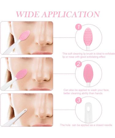Silicone Exfoliating Lip Brush | Double-sided Soft Lip Brush for Smoother Skin and Fuller Lips | Beauty Tool in 6 Colors - Buy Online on SooperMarket.com