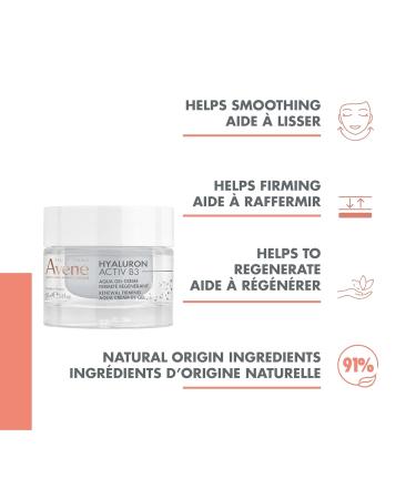 Eau Thermale Av ne Hyaluron Activ B3 Renewal Firming Aqua Cream-In-Gel for Aging Skin and wrinkles Hyaluronic Acid and Niacinamide - Buy Online on SooperMarket.com