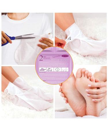 Foot Peel Mask with Natural Lavender Extract - 3 Pack for Smooth, Soft Feet | Removes Dead Skin & Calluses - Easy 3 Step Foot Care System - Buy Online on SooperMarket.com