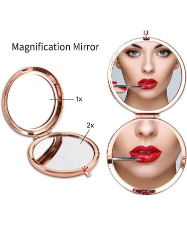 Rose Gold Niece Compact Mirror - Perfect Niece Gift from Aunt | Birthday, Graduation, Wedding, Christmas - Buy Online on SooperMarket.com