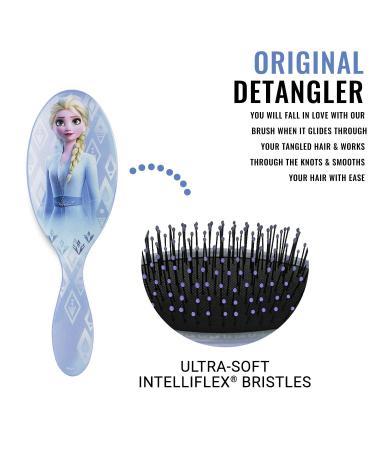 Disney Elsa Wet Brush - Original Detangler for All Hair Types | Ultra-Soft IntelliFlex Bristles | Protects Against Split Ends - Buy Online on SooperMarket.com