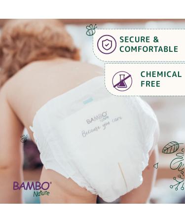 Bambo Nature Size 5 Junior Eco Nappies - 22PK | Enhanced Leakage Protection | Sustainable & Eco-Friendly - Buy Online on SooperMarket.com