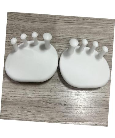 Silicone Toe Spacers - 1 Pair for Bunion Relief and Nail Polish - Pinky Dividers for Varus and Valgus - Men and Women's Foot Care Tool - Buy Online on SooperMarket.com