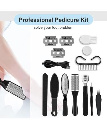 Professional Electric Foot File Set for Smooth & Soft Feet - 3 Roller Heads Included - Buy Online on SooperMarket.com