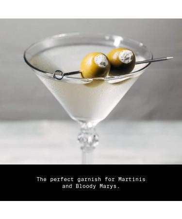 Premium Filthy Blue Cheese Stuffed Olives - Non-GMO & Gluten Free - 8.5oz Jar - Buy Online on SooperMarket.com