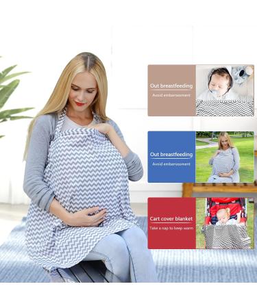 Soft & Breathable Nursing Cover | Still Towel for On-the-Go Breastfeeding | Privacy Guard 100x70cm - Buy Online on SooperMarket.com