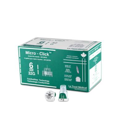 6mm 32G Micro-Click Diabetic Pen Needles 100 pen needles Insulin Pen Needles ozempic needles