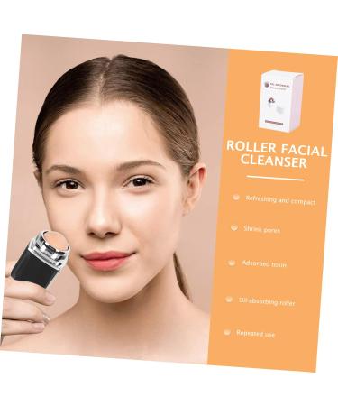 Mikinona Face Oil Absorbing Roller 1pc Facial Oil Absorbing Ball Beauty Instrument Grease Oily Skin Roller Black 1 count (Pack of 1) - Buy Online on SooperMarket.com