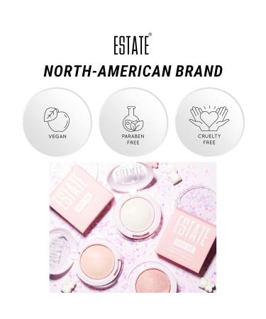 Estate Cosmetics Dew Me Baked Highlighter - Multi-Use Pressed Powder for Cheeks Eyes & Face - 3g (0.1 oz) - International Shipping Available - Buy Online on SooperMarket.com