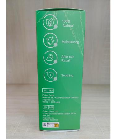100% Pure Aloe Vera Gel - 280ml Natural Moisturizer for Face Body & Hair | Soothing After Sun Lotion for Dry Skin & Sunburn - Buy Online on SooperMarket.com