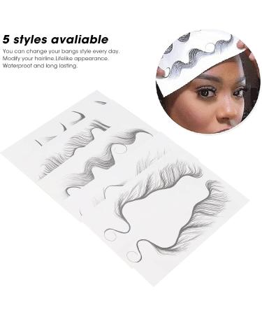 Fake Hairline Stickers 5 Sheets Hair Edge Tatto for DIY Hairstyling for Makeup - Buy Online on SooperMarket.com