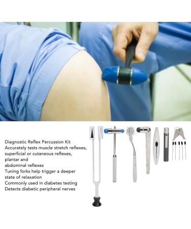 Hammer Diagnostics Kit Temperature Sensor Aluminum Alloy Penlight Tuning Fork Hammer with Storage Case for Patient - Buy Online on SooperMarket.com