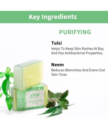 Nykaa Naturals Purifying Bathing Soap - Neem & Tulsi for Even Skin Tone Prevents Burns & Rashes - 3.5 oz | International Shipping - Buy Online on SooperMarket.com