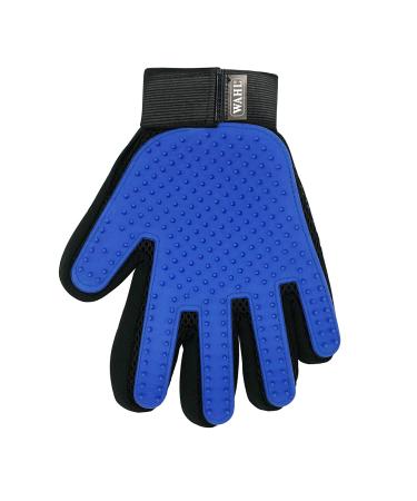 Wahl Professional Animal Canada Dog De-Shedding Glove Quickly and efficiently de-shed Your Dog While Giving a Relaxing Massage Great for Dog Grooming - Model 58487 Blue