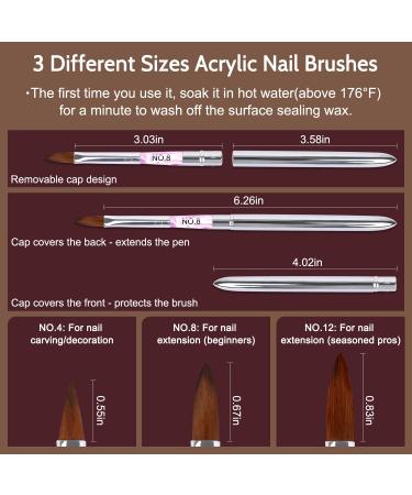 Shop Lavender Violets 12 Skin Tone Acrylic Powder & Liquid Set | DIY Nail Kit with Brush & Forms - International Shipping - Buy Online on SooperMarket.com