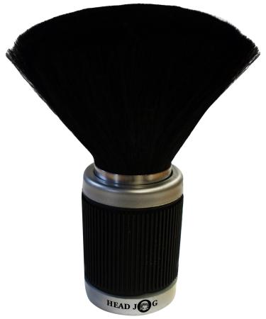 Head Jog Rubber Black Barber Brush Neck Brush For Hairdresser Professional Barber Neck Duster For Cleaning Hair Clipping Removal Barber Gifts Accessories For Barbers And Hairdressers Flat Base