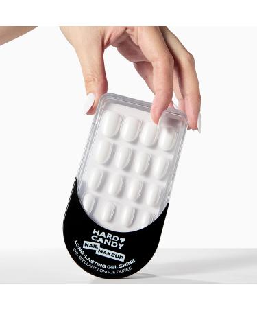 Hard Candy Press On Nails Fire Red | Short Round Fake Nails Gel-Like Shine | 30 Nail Kit with Glue & Reusable Case | Pack of 24 - Buy Online on SooperMarket.com