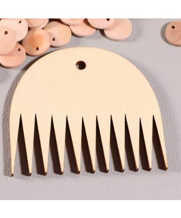 Professional Wood Weaving Comb for DIY Tapestry Knitting - Small Sawtooth Comb - Buy Online on SooperMarket.com