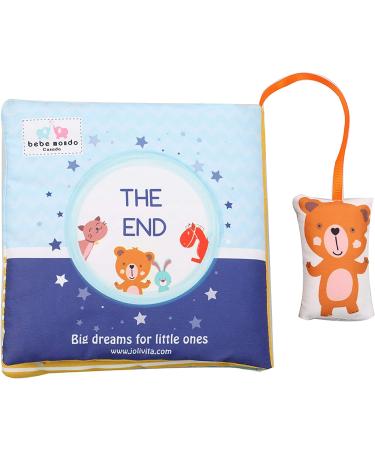 Goodnight Teddy Soft Baby Book - Interactive Developmental Cloth Toy for Boys and Girls | Machine Washable Soft Fabric | Perfect Gift Box for Infants and Toddlers - Buy Online on SooperMarket.com